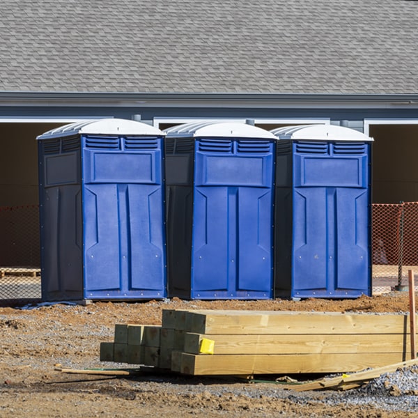 what is the expected delivery and pickup timeframe for the portable toilets in Norcross